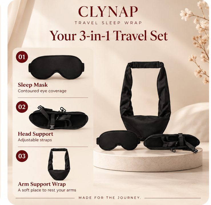 Ultimate Comfort Travel Pillow with Eye Mask - Your Go-To Neck Support for Airplanes, Cars, and Trains